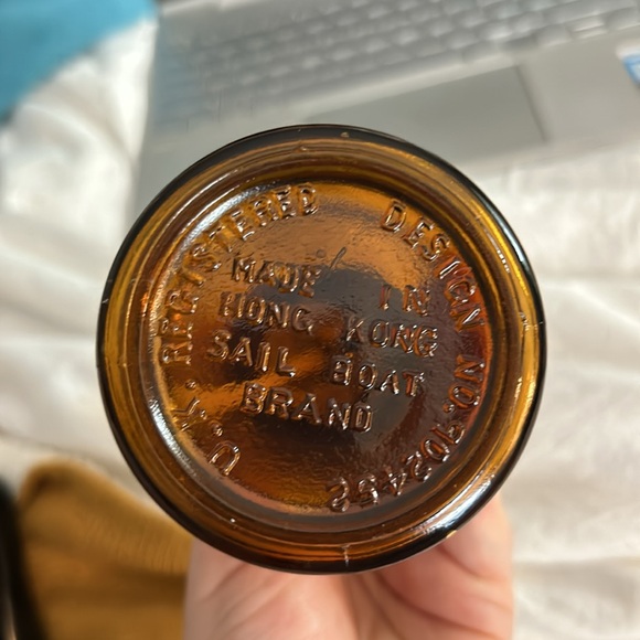 Vintage Sailboat Amber Oil Lamp - Picture 8 of 15